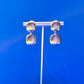 Brass Stud Drop Earrings | Nova Vintage Collection